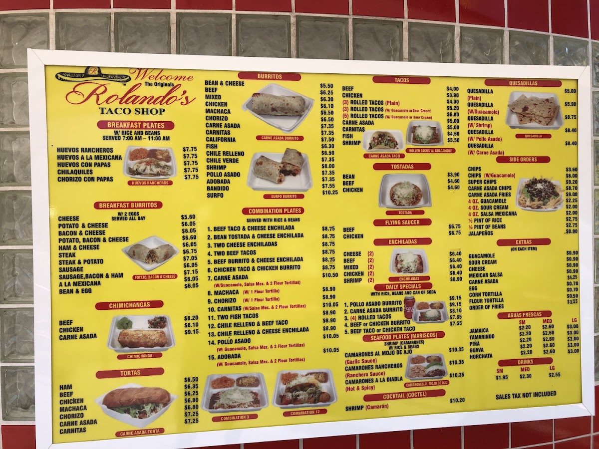 Rolando's Taco Shop Menu - Image 5