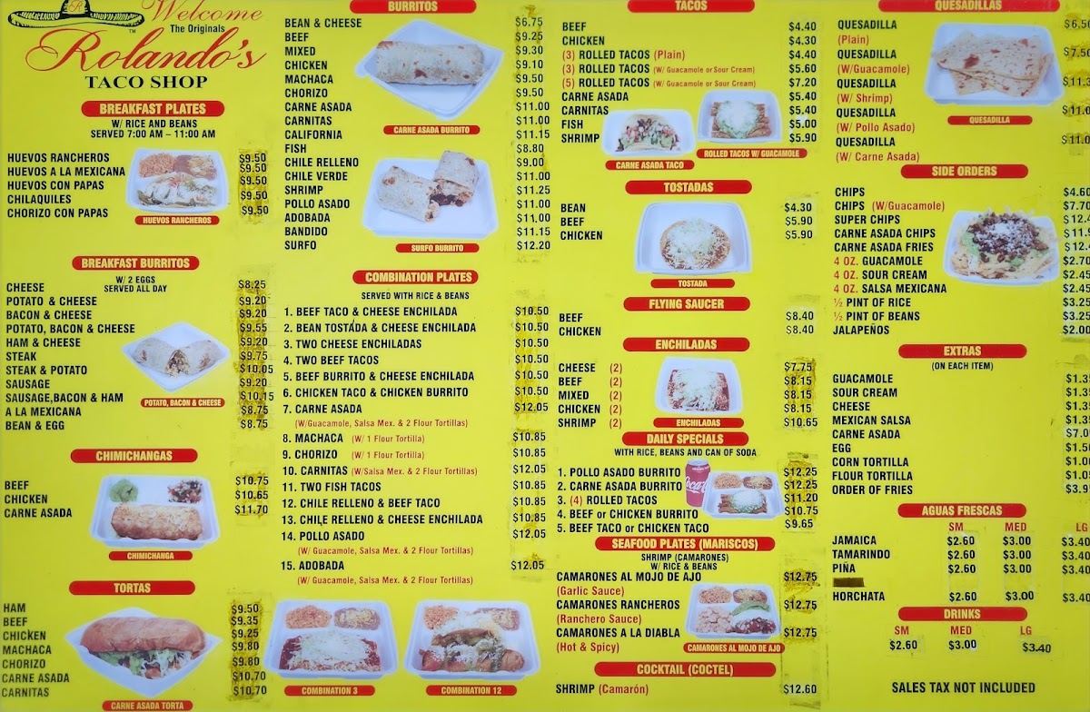 Rolando's Taco Shop Menu - Image 6